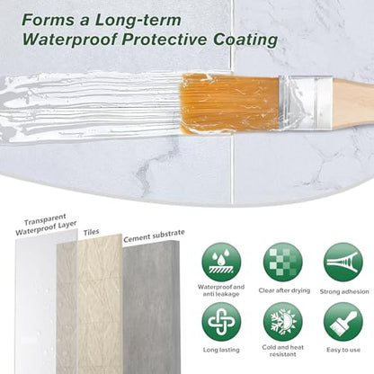 300g Invisible Waterproof Agent Anti-Leakage Agent, Sealer Mighty Paste, Transparent Waterproof Glue Insulating Sealant Polyurethane Coating for Home Bathroom Roof
