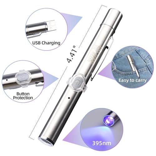 LET'S RESIN UV Resin Kit with Light, Bonding&Curing in Seconds, 30g UV Resin with Flashlight for Welding, Jewelry UV Glue Adhesive for Plastic Repair, Glass Light, Craft Decor