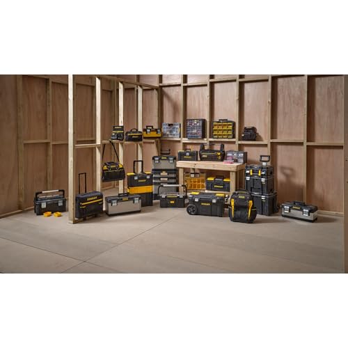 Stanley STST1-75515 Toolbox "Essential" with metal latches, Black/Yellow