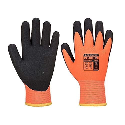 Portwest Thermo Pro Ultra Glove Construction Outdoor Protection Hand Wear Work Warm ANSI 105, Large - size: Large
