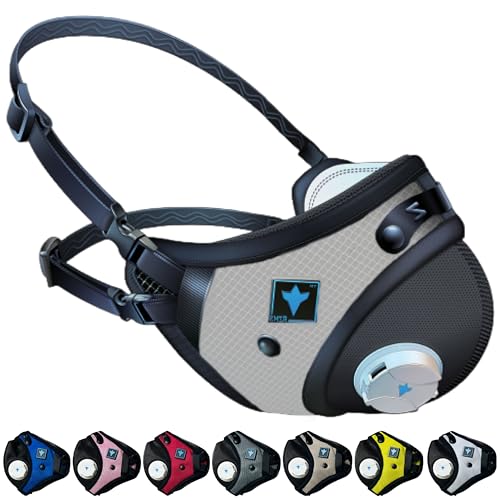 RZ Mask RZM3 - Patented Dust Mask w/ 99.8% Carbon Filtration, Anti Fogging, 360° Seal with 3 Straps, 50% Better Breathability - color: Slate, size: M-L-XL
