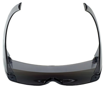 Calabria 3000 Fitover Safety Glasses with Uni-Lens – [Blue] Wrap Around Eye Protection | Anti-Fog Scratch Resistant | Protective Eyewear - color: Blue