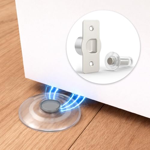 MEGA HANDLES Magnetic Door Stopper, Invisible Concealed Flush Mounted Magnetic Door Catch, Quick Install Wall Protector Magnet Door Stopper - 1.7 Inch - size: 1 Pack