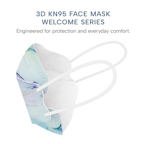 Well Before Welcome Series 3D KN95 Face Mask, Regular, Pack of 50 - color: Marble