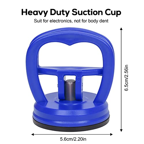 STREBITO Suction Cups Heavy-Duty 2 Pieces Screen Suction Cups Tool for iMac, iPhone, MacBook, iPad, TV, Phone, Laptop, Computer, Tablet, LCD Screen Remover - color: Blue