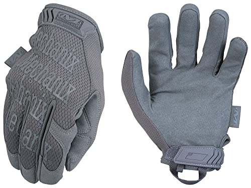 Mechanix Wear: The Original Wolf Grey Tactical Work Gloves with Secure Fit, Flexible Grip for Multi-purpose Use, Durable Touchscreen Safety Gloves for Men (Medium, Wolf Grey) - color: Grey, size: Medium