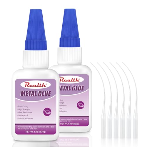Metal Super Glue 60g – Heavy Duty Clear Instant Adhesive for Metal Bonding, Steel, Aluminum, Zinc – Ideal for DIY Repairs – Waterproof, Heat-Resistant, Anti-Clog Cap - size: 60g, style: Metal Glue