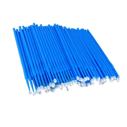 Touch Up Paint Brushes for Automotive Paint Chip Repair Disposable Micro Applicators-Blue (100 PCS) - color: Blue