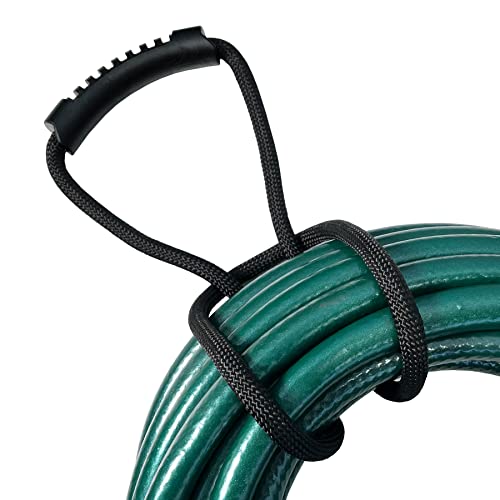 Loop-It Storage Straps by Wrap-It Storage - 24-inch (3-Pack) Black - Extension Cord Organizer, Vacuum Hose Holder, Shop Storage, Air or Water Hose Organizer for your Home, Garage, Boat, RV and More - size: 24" (3-pack)