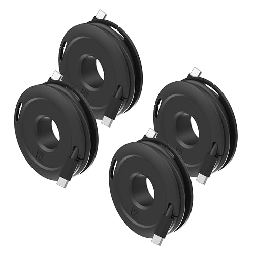 Side Winder Mini and Max Headphone, Earbud and Charging Cable Winder and Organizer Perfect for Wrapping Earbuds and Cords for Travel and Organization 4-Pack (Black, Max) - color: Black, size: Max