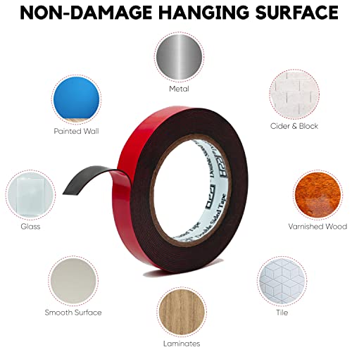HPP Double Sided Tape, Heavy Duty Tape, Strong and Permanent for Outdoor and Indoor (0.75 in x 16 ft) - size: 0.75in x 16ft