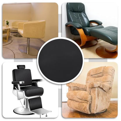 Non Skid Rubber Furniture Pads for Recliners, Furniture Grippers, Anti Slide Furniture Pads Hardwood Floor Protector for Keep Recliners and Swivel Chairs Stoppers (27.5 in-Solid Pad) - size: R-Black-S-27.5"