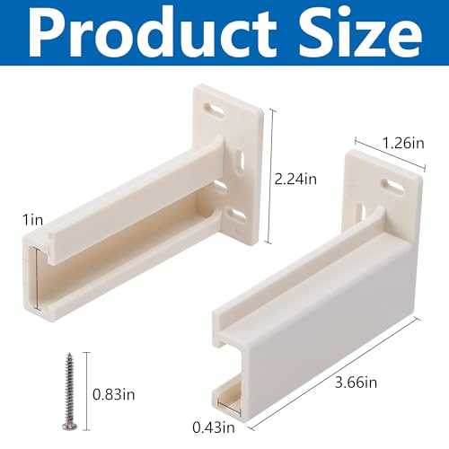 4 Pairs Drawer Track Back Plate,ABS Drawer Rail Bracket Compatible with R7265,Drawer Slide Mounting Brackets for Track Socket Repair Replacement - color: 8 Pcs