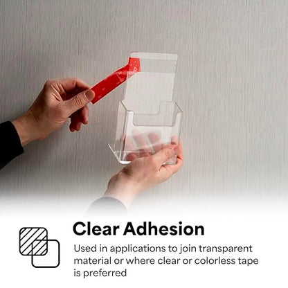 3M VHB Heavy Duty Mounting Tape 4910, Clear, 0.625 in width x 5 yd length (1 Roll)