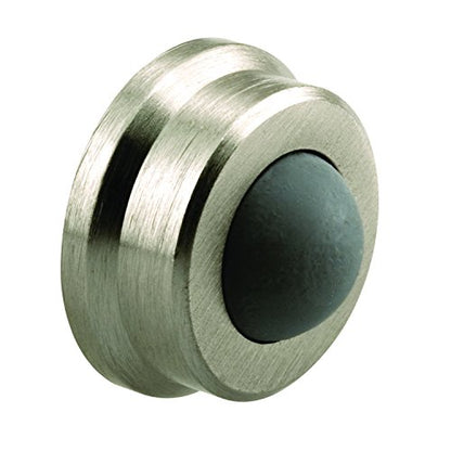 Prime-Line J 4844 Door Stop, Wall Mount, 1 In., Satin Nickel (Single Pack) - color: Satin Nickel