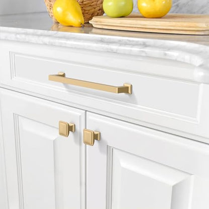 Amerdeco 10 Pack Champagne Bronze Cabinet Pulls 6.3 Inch(160MM) Hole Centers Kitchen Cabinet Handles Cabinet Hardware Kitchen Handles for Cabinets Cupboard Handles Drawer Pulls ZH0019… - color: Champagne Bronze, size: 6.25"/160MM Hole Center