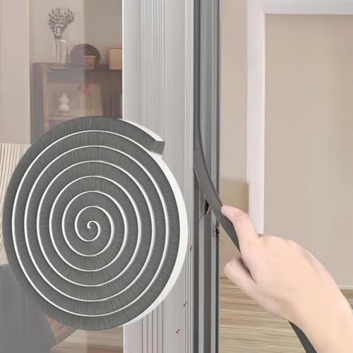 Window Weather Stripping Door Seal, 33 Ft Self-Adhesive Winter Insulation Strip for Exterior Front Door Frame Window Soundproofing Noise Cancelling Window Inserts, 0.35"Wide x 0.2"Thick, Gray - size: 0.35" Wide x 0.2" Thick