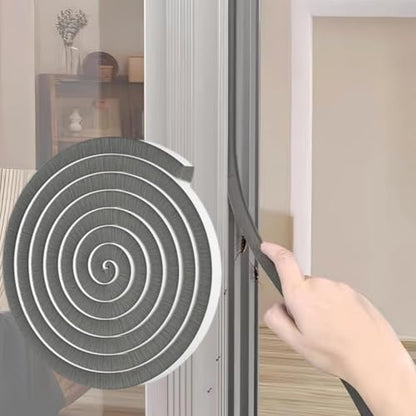 Window Weather Stripping Door Seal, 33 Ft Self-Adhesive Winter Insulation Strip for Exterior Front Door Frame Window Soundproofing Noise Cancelling Window Inserts, 0.35"Wide x 0.2"Thick, Gray - size: 0.35" Wide x 0.2" Thick