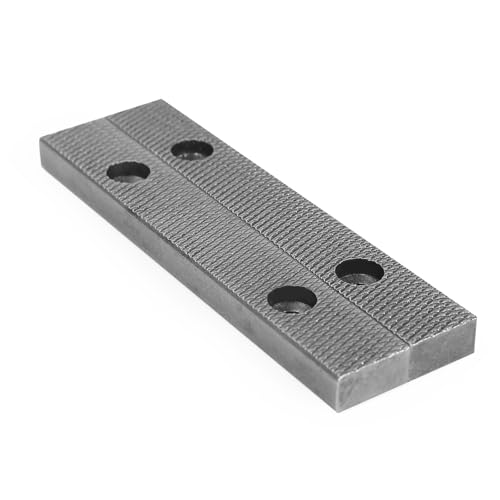 Forward 6.5 Inch Replacement Steel Jaw Plates (1 Pair) and Screws for CR60A Industry Bench Vise - size: 6.5 Inch-CR60A