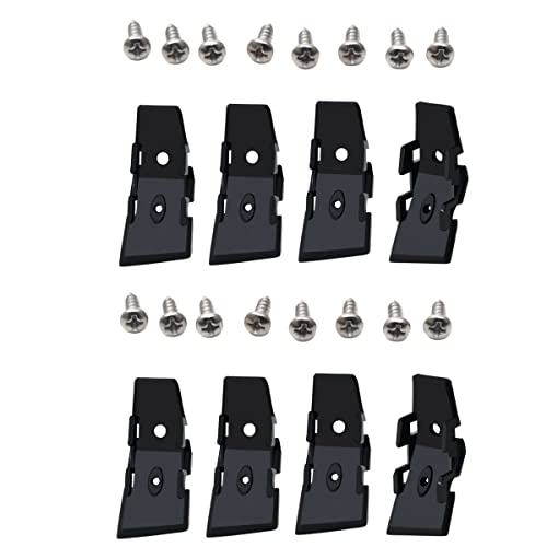 XTPTFABS Car Pull Strap 2 Door Repair Kit/Car Door Pull Strap End Caps Repair Kit Compatible with 2003-2011 Lincoln Town(4PCS total) (4) BLACK