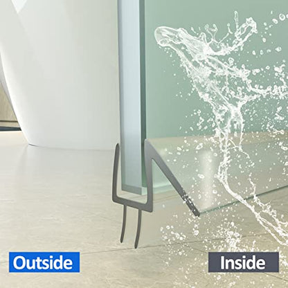 Yecaye 3 Pack 3/8" x 39" Shower Door Bottom Seal,Shower Door Sweep,Frameless Glass Seal Strip,Stop Leaks and Create a Water Barrier, Water Guard 10MM - style: Bottom-3/8"x39"
