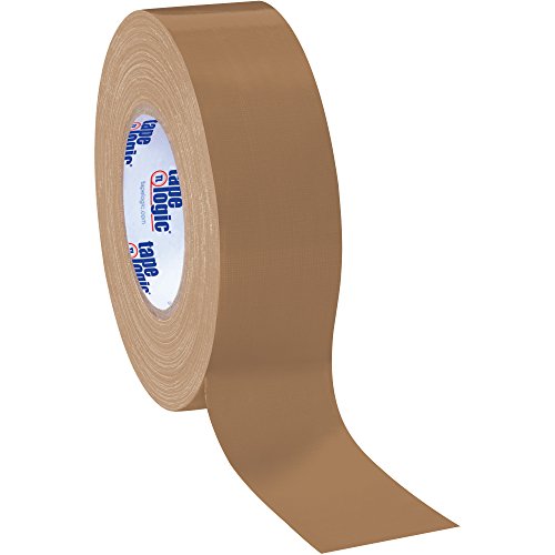 Aviditi (3 Rolls) Tape Logic 2 Inch x 60 Yards Multipurpose Duct Tape, Brown, 10.0 Mil Thick - for Temporary Repairs, Labeling, Patching, Marking and Social Distancing - color: Brown, style: 3 Pack