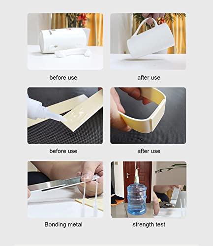 Super Glue for Metal, Instantly Strong Adhesive for Stainless Steel,Iron,Aluminum Alloy,Automotive Repair, Metalwork,Tools,DIY Craft - Clear, Waterproof, Heat-Resistant