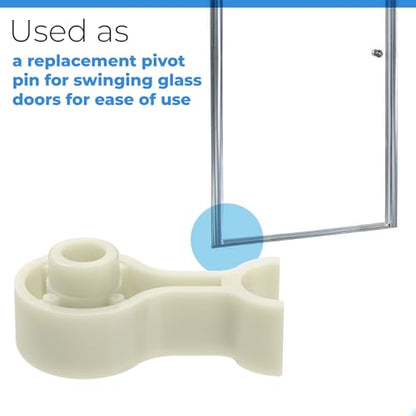 PalpitateC Shower Door Pivot Bushing fit for Framed Swing Shower Doors, 1871 Plastic Pivot Bushing Kit, Shower Door Replacement Parts - 1 Pack - size: #Sdpb1871