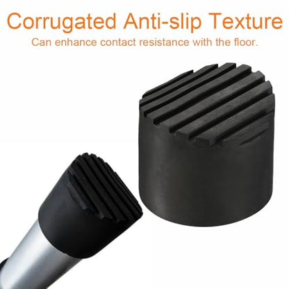 Universal Rubber Ladder Foot Mat with Corrugated Grip for 56–95mm OD Round Tubes (80mm / 3.15in) - size: 80mm / 3.15in