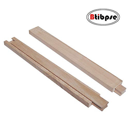 Wooden Drawer Slides 13-3/4 Inches Classic Wood Center Guide Track with Slide Glides (35cm (1pair)) - size: 35cm (1pair)