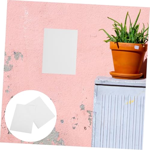 TEHAUX Vinyl Siding Repair Kit 12 Self-Adhesive Wall Repair Patches for Cracks Holes Covering 8.26X5.90 Inch Durable Vinyl Patch Stickers for Home Office Store Wall