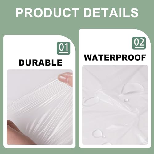 12pcs 9x12ft Plastic Drop Cloths - Disposable Painter's Sheeting & Tarps for Painting, Waterproof Furniture/Couch/Floor Protection - size: 12pack