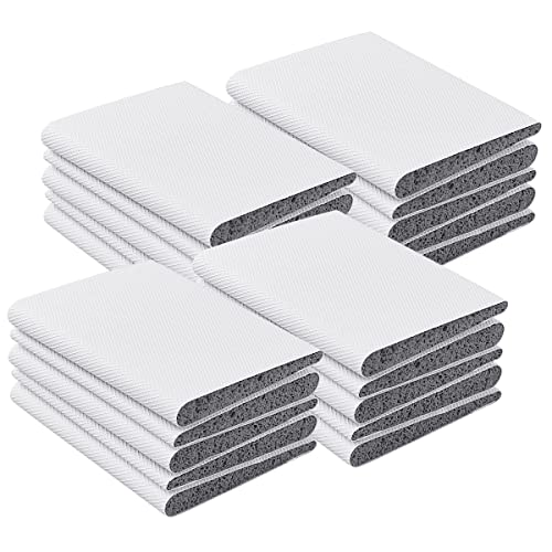 30Pcs Door Corner Seals Exterior Self-Adhesive Door Frame Seal Corner Foam Door Frame Seal Draft Stopper Corner Seal Pads with Adhesive for Isolation of Noise and Weather Stripping (White)