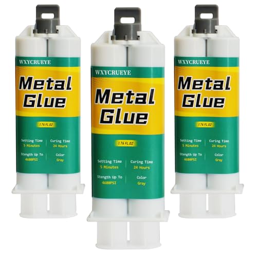 Metal Repair Glue, Muffler Repair kit, Epoxy Adhesive, Liquid Weld for Metal, for Stainless Steel, Plastics, Aluminum, Welding Metals to Metals Glue, high Strength，Heat and Water - size: Metal Glue 3 Pcs