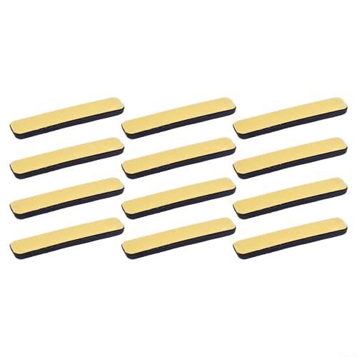 12-Pack Heavy Duty Furniture Sliders Gliders, 15x75mm PTFE Floor Protectors for Smooth Silent Moving, Wear-Resistant Movers to Prevent Scratches on Hardwood Tile Carpet and Protect