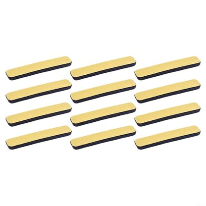 12-Pack Heavy Duty Furniture Sliders Gliders, 15x75mm PTFE Floor Protectors for Smooth Silent Moving, Wear-Resistant Movers to Prevent Scratches on Hardwood Tile Carpet and Protect