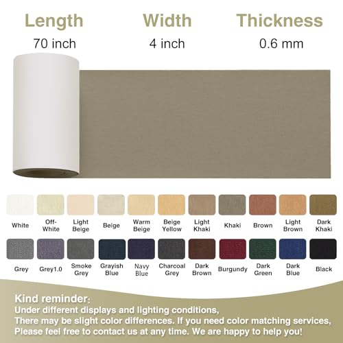 Gheeidau Canvas Repair Tape 4×70 Inch Waterproof Self-Adhesive Fabric Repair Patch for Repairing Boat Covers,Tents,Patio Umbrellas,Car Seats,Luggage,Sofas.(Khaki) - color: Khaki