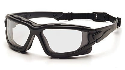 PYRAMEX I-Force Sporty Dual Pane Anti-Fog Goggle, Black Frame/Clear Anti-Fog Lens - color: Black Frame/Clear Anti-fog Lens