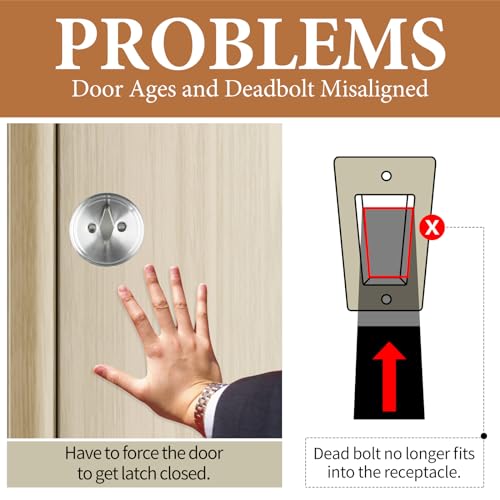 Deadbolt Restorer Strike Plates 2 Pack, Narrow-Side and Large Hole to Allow Dead Bolt to Pass Freely, Dead Lock Catcher Strikers (2, Silver) - color: Silver, size: Small: 2-1/4" X 1" (2 Pack)
