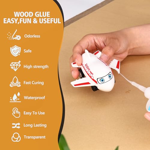 Super Glue for Plastic with Anti Clog Cap. 6 x 1 fl oz,Plastic Glue- Adhesive CA Glue for Model and Miniature,Suitable for PLA, ABS,PVC,3D Printing,Toys,Legos.Heavy Duty Model Repair Kit, Quick Dry - style: Plastic-Glue