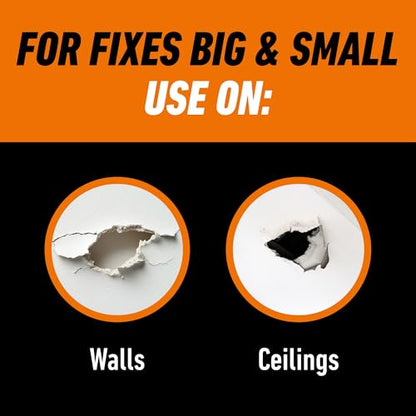 Gorilla Heavy Duty Wall Repair Spackling + Primer, 16 Ounce Tub,White