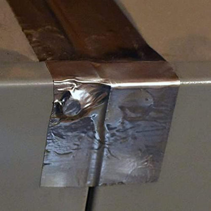 TapePlus Aluminum Foil Tape - Heat Resistant Duct Seal for HVAC Applications - Waterproof Insulation Tape - Aluminum Adhesive Sheet for Dryer Duct Repairs - 4 Pack, 2 in x 210 ft, Silver - size: 4 Pack