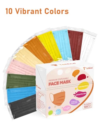 Face Masks Disposable 100 Pack, 4 Ply ASTM Level 3 Medical Grade, Breathable for Adult Outdoor Protection, Individually Wrapped for Home, School & Office, Elegant Monarch - color: Elegant Monarch