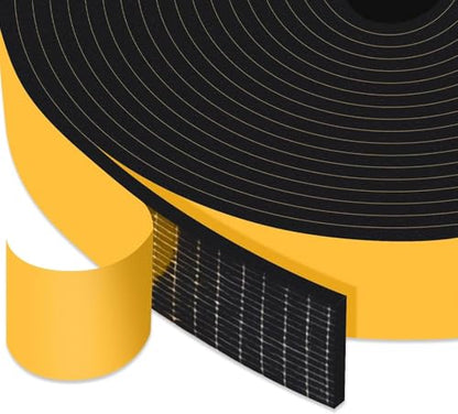 Weather Stripping Strong Adhesive 1 inch x 1/8 inch Weather Stripping Door Seal Closed Cell Foam Insulation Tape for Window and Doors,Total 16.5Feet (16.5Ft x 1 Roll) - size: 1 inch x 1/8 inch x 16.5Ft