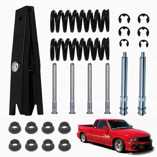 RULLINE Door Hinge Repair Kit with Spring Tool - Compatible with 94-04 Chevrolet S10 Door Roller pin Hinge with Tools and Springs - size: For 94-04 Chevy 23pcs