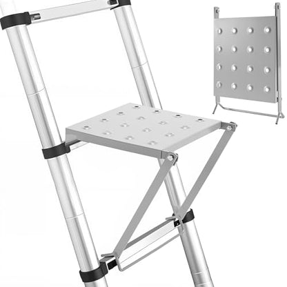 LEIFIDE 1 Pcs Ladder Work Platform – 400 Lbs Heavy Duty Non-Slip Platform Tray, Stable Standing Surface for Painters, DIY & Home Projects – Quick Install, Space Saving, Fit for Most Ladder
