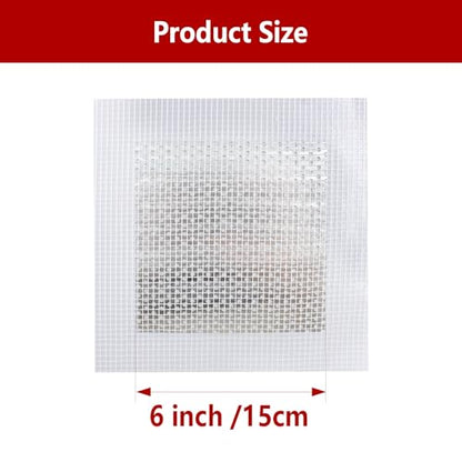 8PCS 6Inch Aluminum Wall Repair Patch, Self Adhesive Fiberglass Wall Hole Patch, Large Hole Patch Repair for Drywall, Sheet Rock - size: 6Inch