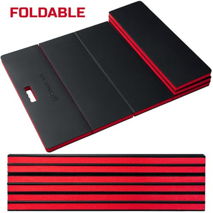 ONREVA Mechanic Mat 48x24x1.2 inch, Kneeling Mat for Working Under Car, Mechanics Pad for Ground, Extra Large Folding Kneeling Pad, High-Density Thick Knee Creeper Mat