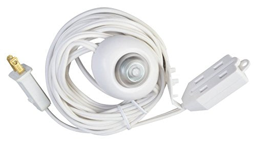 DO IT BEST GS FS-PT2182-15X-WH Footsw Cord, 15' 18/2, White