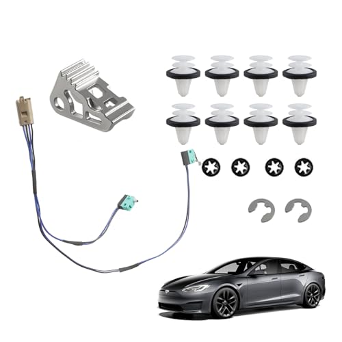 1042845-00-A Door Handle Repair Kit Upgraded Fit for Tesla Model S 2012-2017 with Micro Switch Harness Handle Paddle Door Panel Clips Replaces OEM 1042845-00-B 1016009-00-C